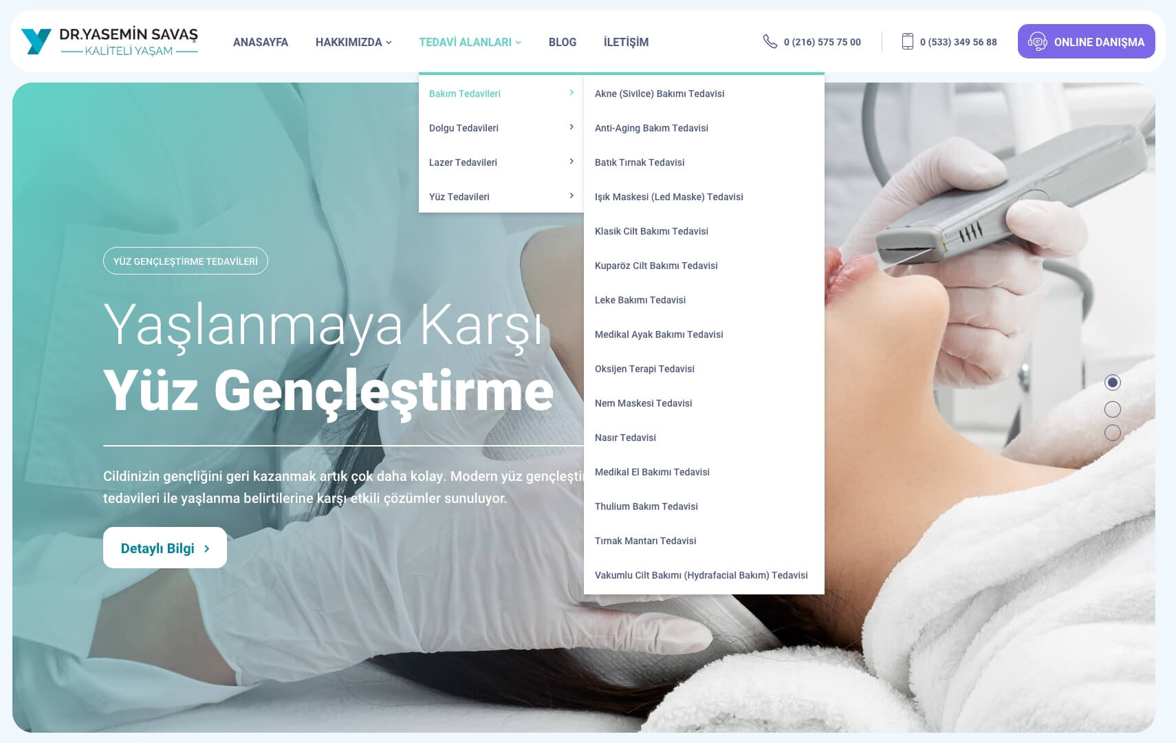 DR Yasemin Savaş Slider
